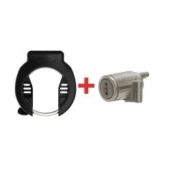 Abus Rahmenschl. 4750S &amp; Akkuschl. IT2.1 T82 Bosch2 Gleichschliessend Schwarz