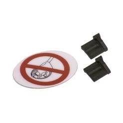 Bosch 2x Blindstopfen F&uuml;r Ladebuchse 1x Sticker &quot;Aufladen Nicht Erlaubt&quot;