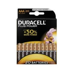 Duracell Batterie AAA LR03 1.5V Akaline MN2400, Blister &agrave; 20 St&uuml;ck