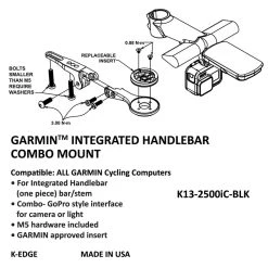 K-Edge K-EDGE GARMIN IHS Combo Mount Black -Bosch Verkaufsgeschäft k edge k edge garmin ihs combo mount black3