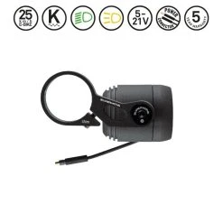 Supernova E3 V521s HBM E-Bike Scheinwerfer, Universal, Schwarz 5-21V Softstart, Lenkerhalterung, 31.8mm